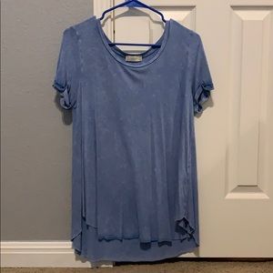 light blue shirt